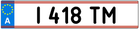 Trailer License Plate